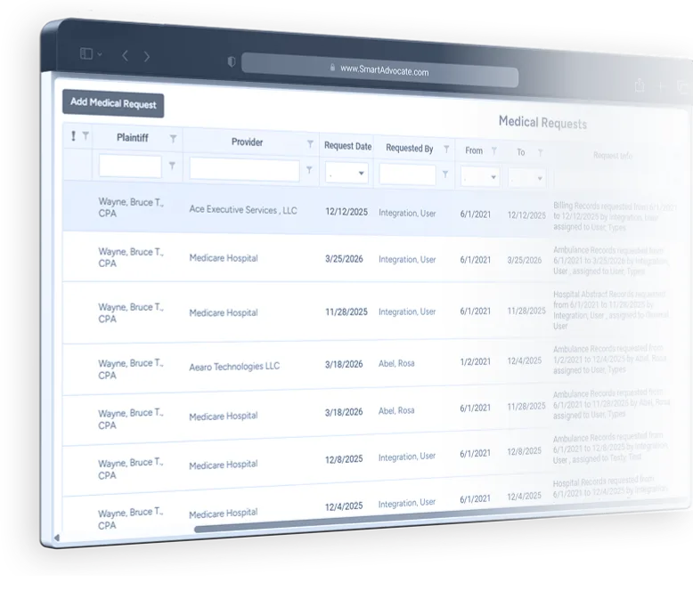 SmartAdvocate screenshot